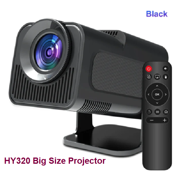 HY320 4K Smart Android Projector | WiFi 6 + Bluetooth 5.0 | Auto Keystone | 180 Inch Display